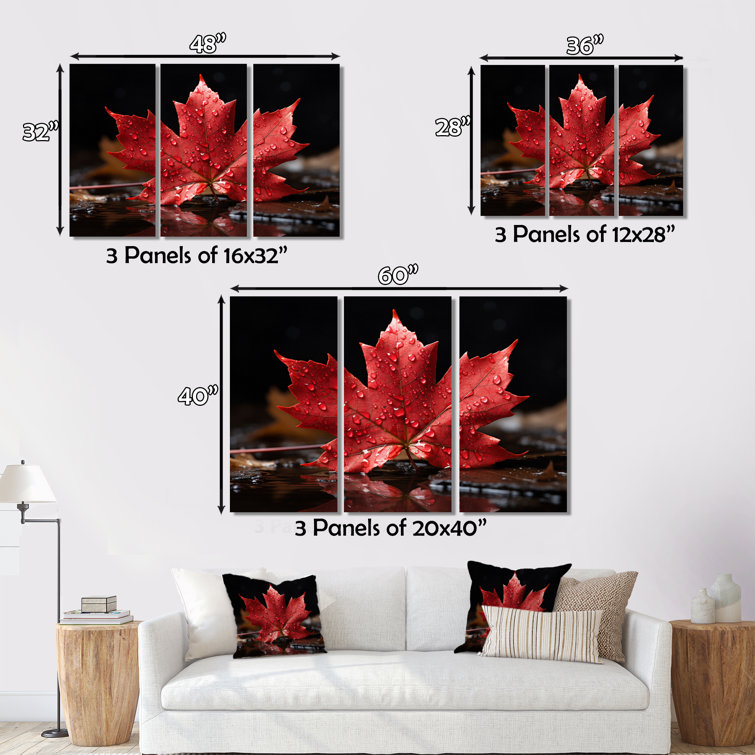 Latitude Run® Canada Canadian Pride III Canada Metal Wall Decor Set Wayfair Canada